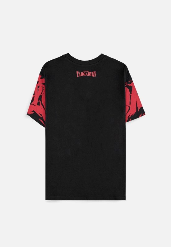 thumbnail image 2 of Game Of Thrones Targaryen Dragon Shield T-Shirt – Official Licensed – Black, 100% Cotton, Crew Neck, Short Sleeve 2 of 3
