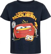 Cars T-shirt Zwart McQueen Maat 122/128