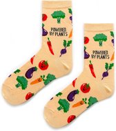 Sockston Socks - Powered By Plants Socks - Grappige Sokken - Vrolijke Sokken