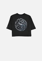 Game Of Thrones - House Targaryen - House Of The Dragon Crop top - L - Zwart