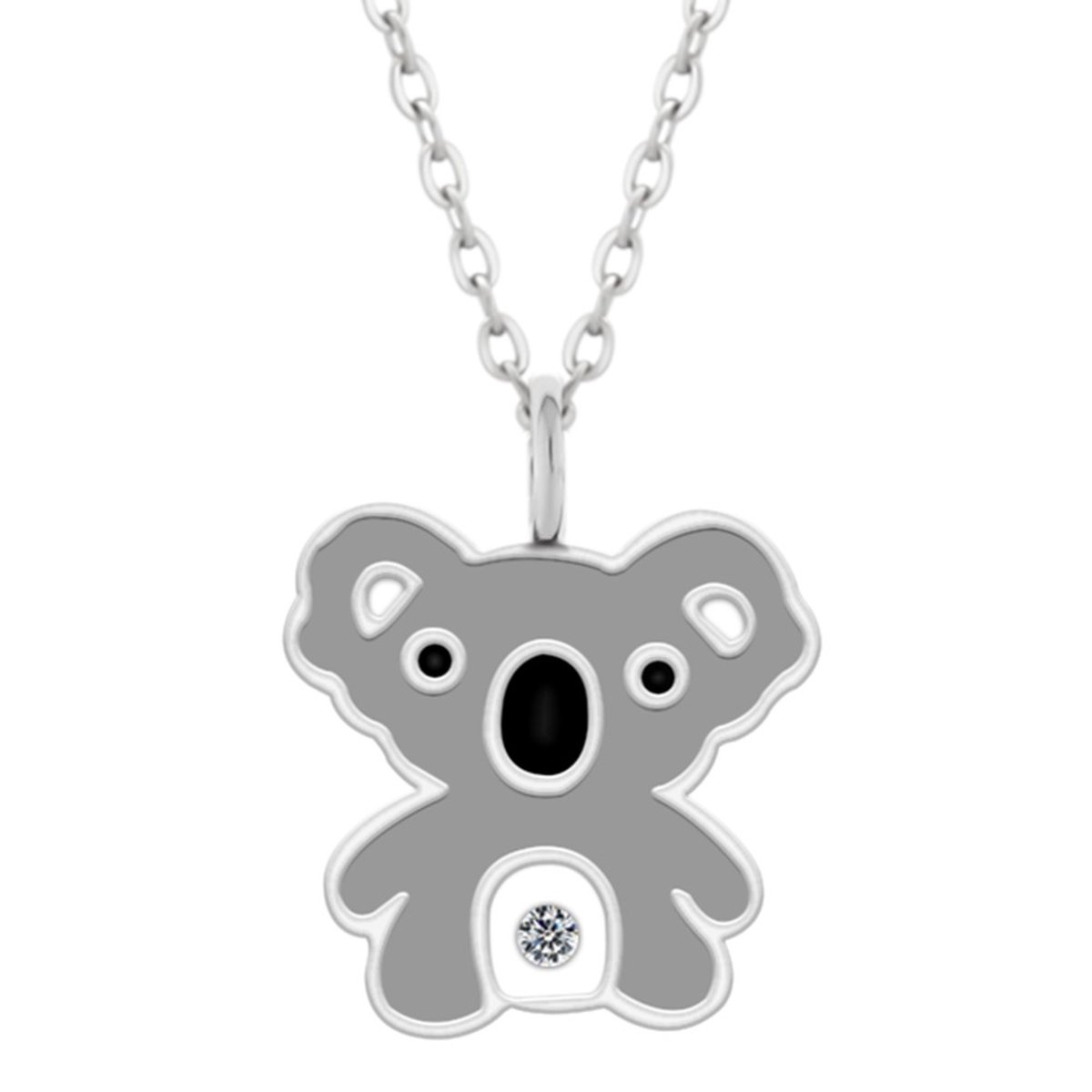 WeLoveSilver - zilveren ketting - meisjes - koala hanger - 925 zilver