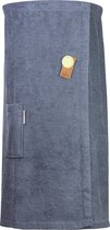 ARTG Towelzz® - Sauna Kilt Hommes - avec Fermetures velcro - Denim Blauw - Blue Jeans