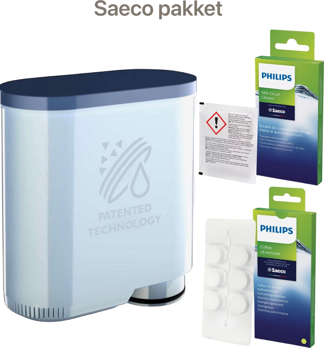 Philips Saeco Onderhoudspakket Aquaclean (waterfilter) + Coffee