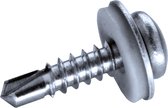 GOEBEL® - 500 x Bolkop boorschroeven (Ø x L) 4,2 x 13 mm Staal Verzinkt met EPDM Ring DIN7504 M - Schroeven - 4110342130