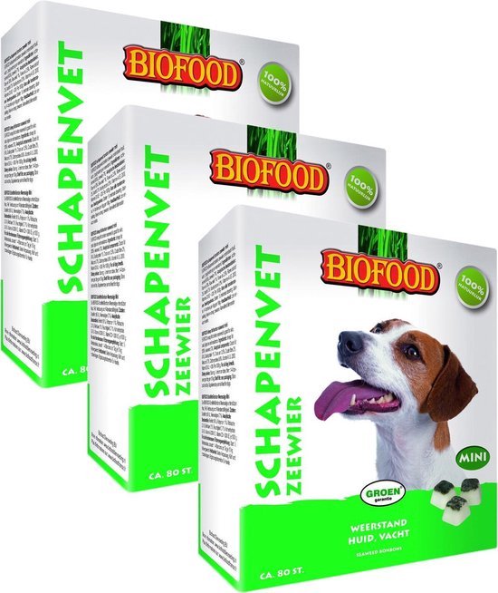 Schapenvet bonbons - Hondensnacks Kopen met Stapelkorting | - Hondenvoer & accessoires kopen | - Van Noord's Dierenvoeders