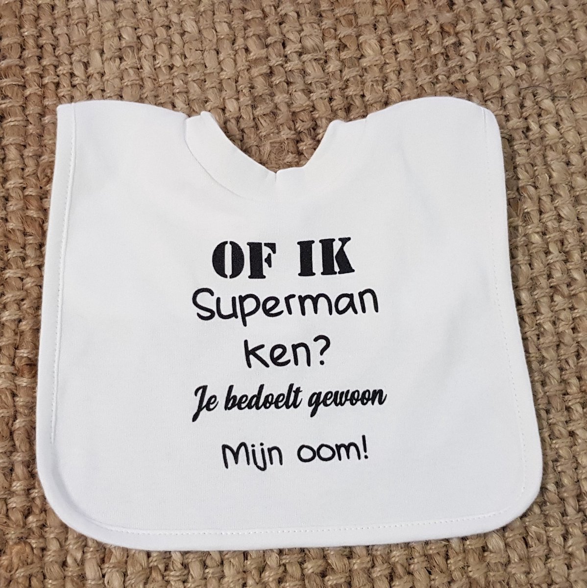 baby slab met tekst oom voor jongen of meisje bekendmaking zwangerschap Geboorte Cadeau aanstaande liefste neefje of nichtje hoera je wordt weer