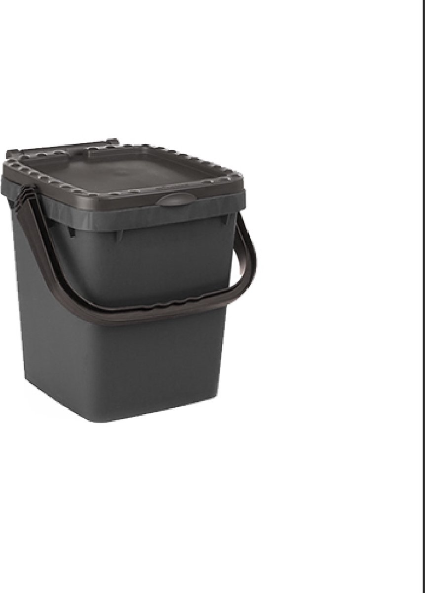 Ecoplus 20 liter afvalemmer grijs - afvalscheidingsbak - sorteerbak - afvalbak