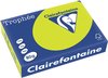 Clairefontaine Trophée Intens, gekleurd papier, A4, 80 g, 500 vel, fluo groen 5 stuks