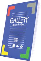 Gallery , pi 16,5 x 21 cm, quadrillé 5 mm, 72 pages 20 pièces