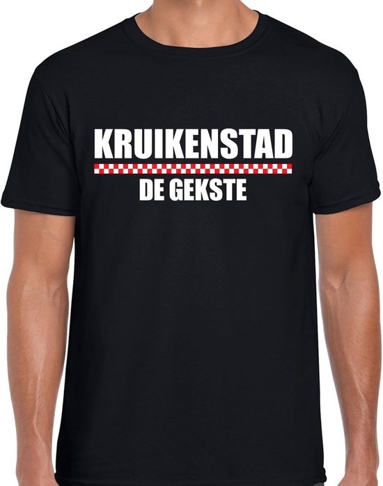 Foto: Carnaval t shirt kruikenstad de gekste voor heren zwart tilburg carnavalsshirt verkleedkleding xl