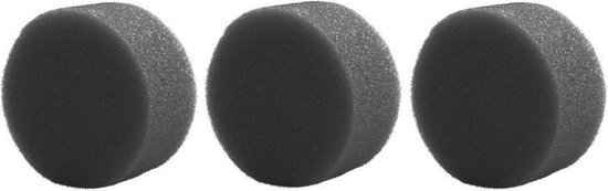 Ecologisch grimeer sponsje - 3x - rond - antraciet - Natuurlijk make up sponsje - Grimeersponsje - Smincken - Grimeer accessoires