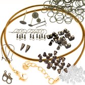 100 Delig set- Bruin-Brons-Sieraden maken- Charme Bijoux