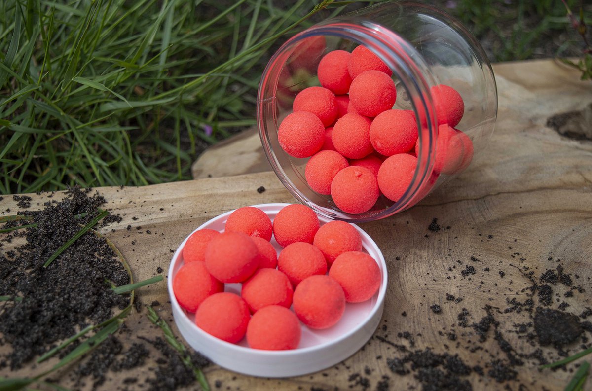 Carpmission | Karper Fluo popups | Scopex Cream & Orange | 15mm