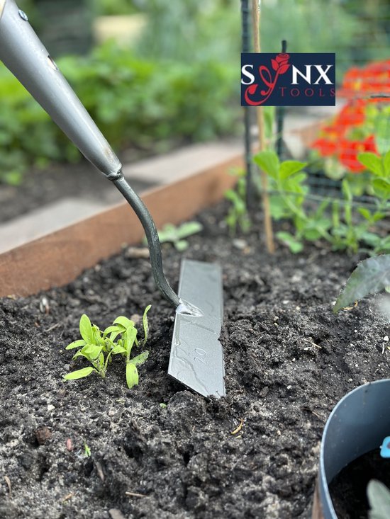 Synx Tools Rechte Schoffel 20 cm - Onkruidbestrijding / Onkruidverwijderaar - Schoffels - 160 cm steel met Hilt - Hark - Onkruidbestrijding van Synx Tools — afbeelding 2