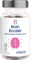 Dr. Becky | Brain Booster | Concentratie & Prestaties | Nootropics | 60 Vegan Caps | Bevordert Focus en Geheugen