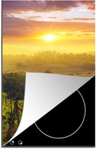 KitchenYeah® Inductie beschermer 30x52 cm - Toscane - Italië - Druivenbomen - Kookplaataccessoires - Afdekplaat voor kookplaat - Inductiebeschermer - Inductiemat - Inductieplaat mat