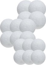 Paquet de 64x boules de neige déco différentes tailles - 6 à 10 cm - Pièces de paysage de neige d'hiver