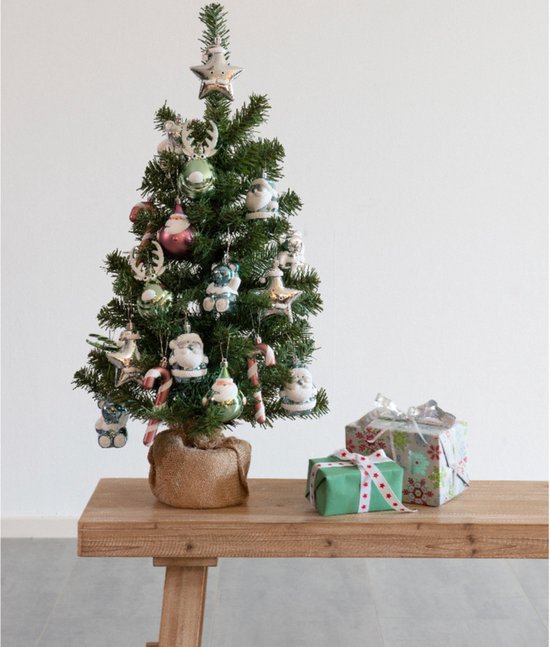 makkelijk te gebruiken Destructief land Imperial Kant en klare kerstboom inclusief versiering - 75cm hoog - 20  ornamenten -... | bol.com