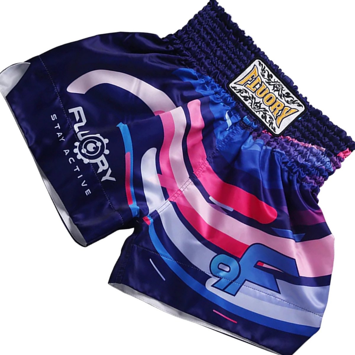 Fluory Muay Thai Short Kickboks Paars MTSF26 - S
