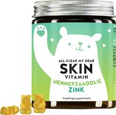 Bears with Benefits Onzuivere huid Vitamine Gummies - Maandelijkse voorraad van 60 stuks | Gummiberenmet hennepzaadolie, biotine en zink - Vetzuren van hoge kwaliteit | Bears with Benefits - AllClear My Dear