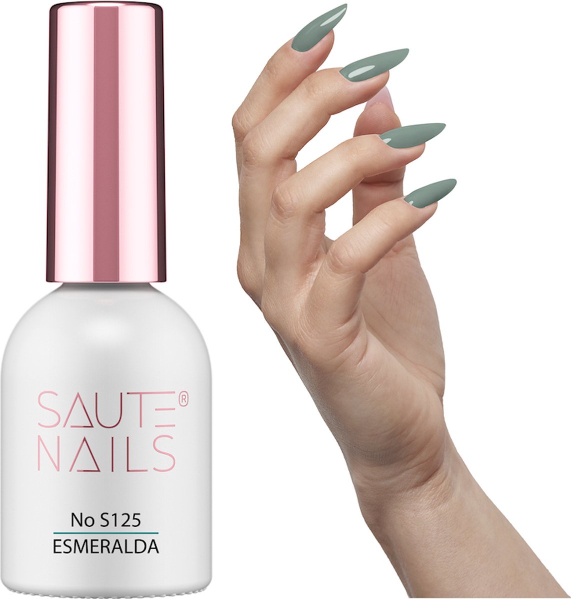 SAUTE Nails Groen UV/LED Gellak 8ml. - S125 Esmeralda
