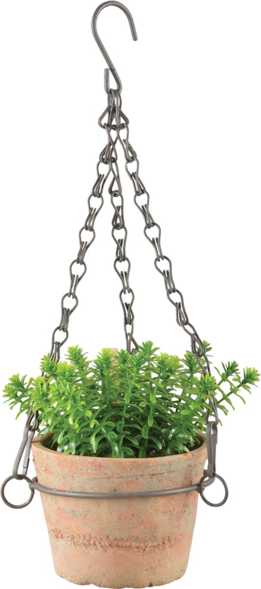 Esschert Design Aged Terracotta pot hangend Small  L 11,7 x D 12,8 x H 8,3