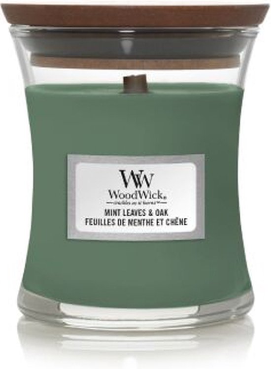 WoodWick - Mint Leaves & Oak Mini Candle