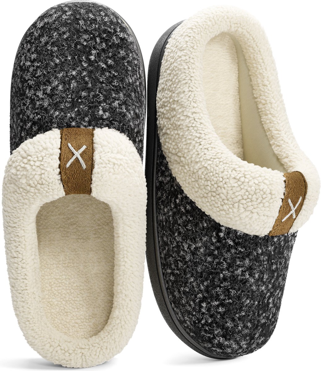 Pantoffels Dames Sloffen Maat 40 41 Zwart Anti slip Comfeet