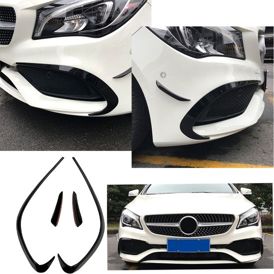 Foto: Amg design front spoiler flaps geschikt voor mercedes w117 cla klassse amg line facelift