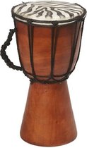 Handgemaakte drum/trommel met zebraprint 25 cm