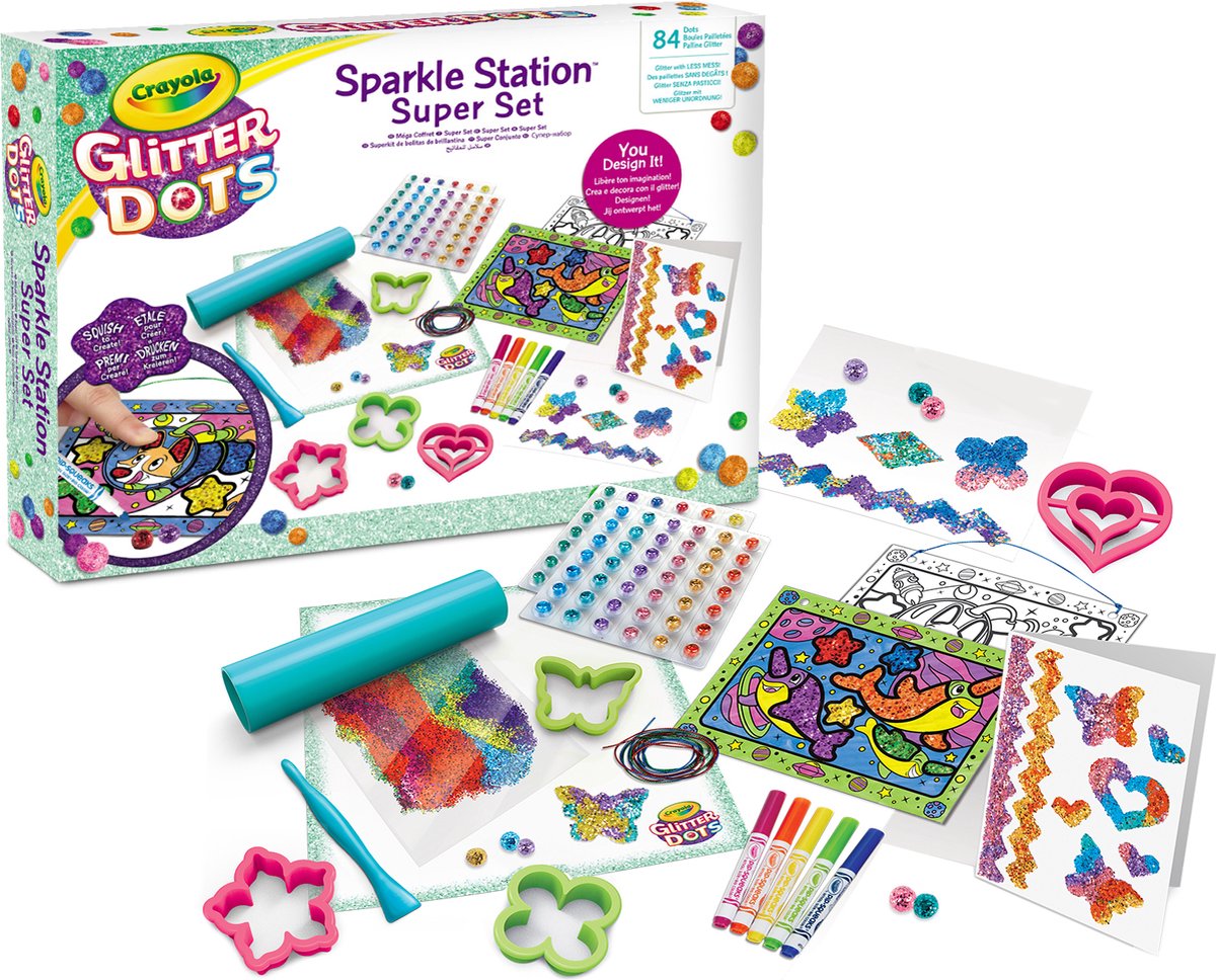 Crayola - Glitter Dots Sparkle Station Super Set , Creatieset