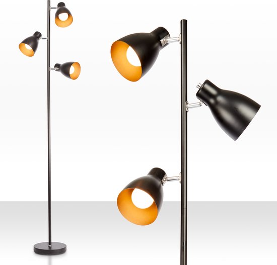 B.K.Licht - Staande lamp incl. filament lichtbronnen - ST64 - E27 - 2.700 K - 380 Lm