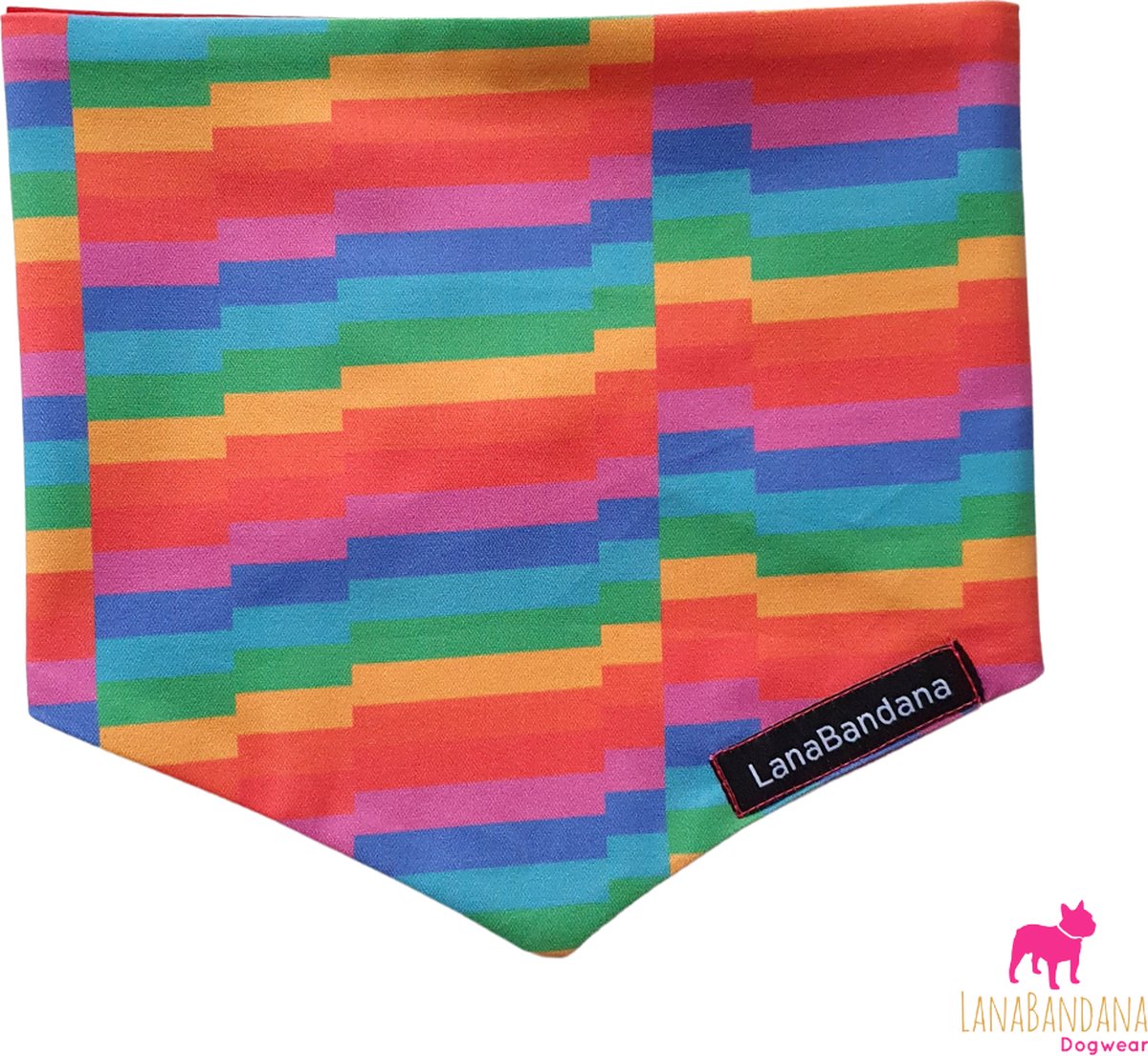 Hondenbandana | Knoopbandana | Pride | Rainbow maat S | Regenboog
