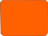 Muismat Oranje Rubber - Hoge kwaliteit Muismat- Muismat gedrukt op polyester - 25 x 19 cm - Antislip muismat - 5mm dik