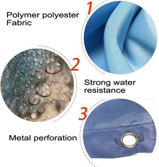 Douchegordijn 3D Oceaan Dolfijn Stof Waterdicht Badkamer