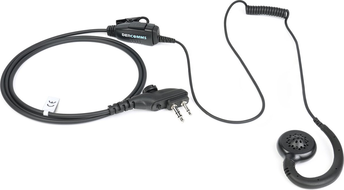 DerComms® C ring oortje voor Hytera PD405, PD415, PD485, PD505, TC446S, TC610, TC620