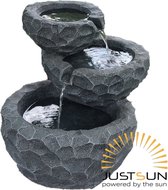 stonE'lite - Fontein 3-traps met solarpaneel Stone-Lite