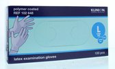 Klinion protection latex handschoenen poedervrij L Klinion - Wit - Latex - Poedervrij