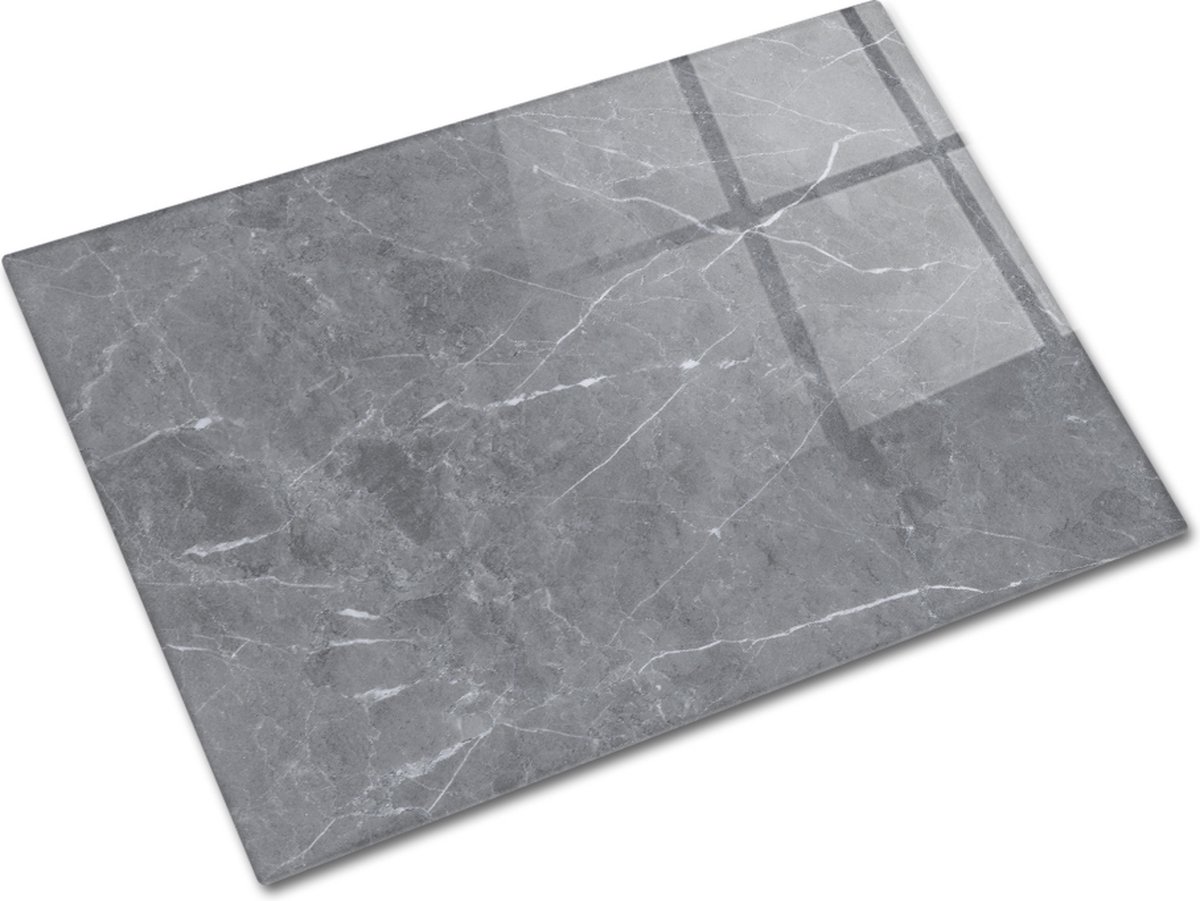 Grijs Marmer Tempered Glas Snijplank 30cm × 40cm - Glassnijplank
