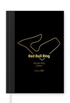 Notitieboek - Schrijfboek - Red Bull Ring - Formule 1- Circuit - Notitieboekje klein - A5 formaat - Schrijfblok - Cadeau voor man