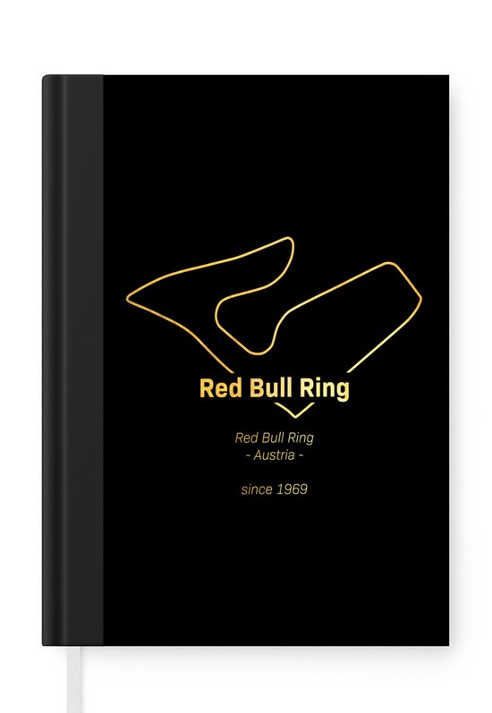 Notitieboek - Schrijfboek - Red Bull Ring - Formule 1- Circuit - Notitieboekje klein - A5 formaat - Schrijfblok - Cadeau voor man