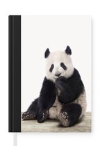 Notitieboek - Schrijfboek - Panda - Dieren - Kinderen - Jongens - Meisjes - Pandabeer - Notitieboekje klein - A5 formaat - Schrijfblok