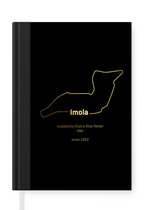 Notitieboek - Schrijfboek - Imola - F1 - Circuit - Notitieboekje klein - A5 formaat - Schrijfblok - Cadeau voor man