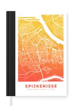 Carnet - Cahier d'écriture - Plan de la ville - Spijkenisse - Oranje - Jaune - Carnet - Format A5 - Bloc-notes - Carte