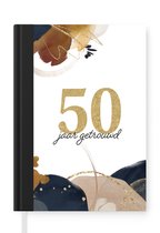 Notitieboek - Schrijfboek - Huwelijk - 50 jaar getrouwd - Quotes - Spreuken - Trouwdag - Notitieboekje klein - A5 formaat - Schrijfblok
