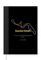 Notitieboek - Schrijfboek - Circuit - Formule 1 - Suzuka - Notitieboekje klein - A5 formaat - Schrijfblok - Cadeau voor man