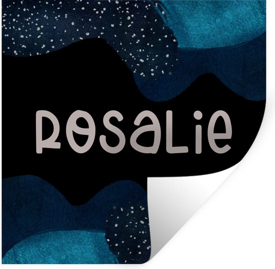 Muurstickers - Sticker Folie - Rosalie - Pastel - Meisje - 100x100 cm - Plakfolie - Muurstickers Kinderkamer - Zelfklevend Behang XXL - Zelfklevend behangpapier - Stickerfolie