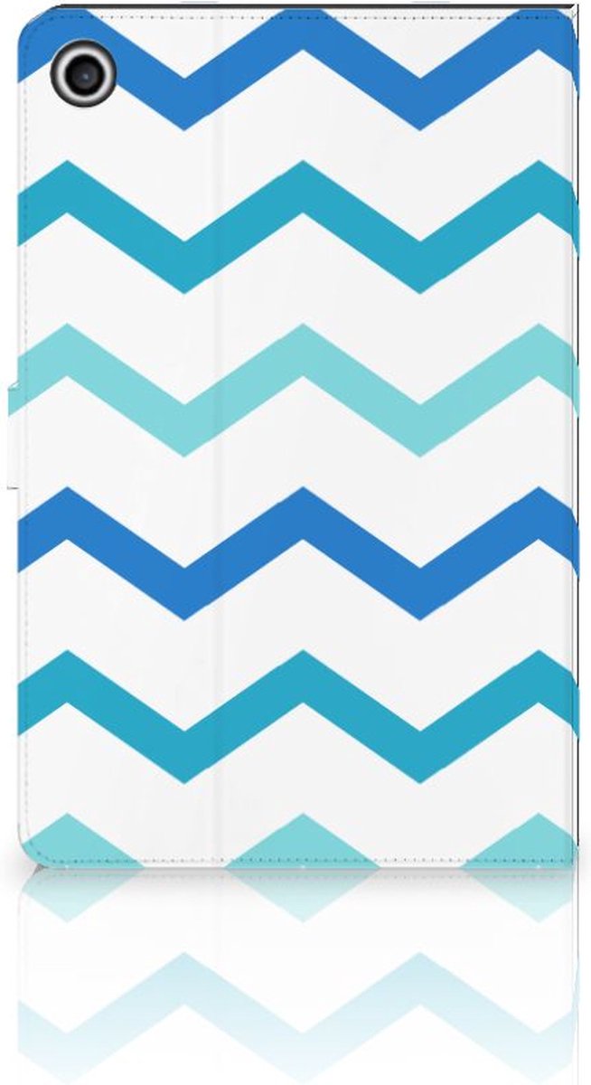 Lenovo Tab M10 Plus 3rd Gen 10.6 inch Tablet Hoes Zigzag Blauw