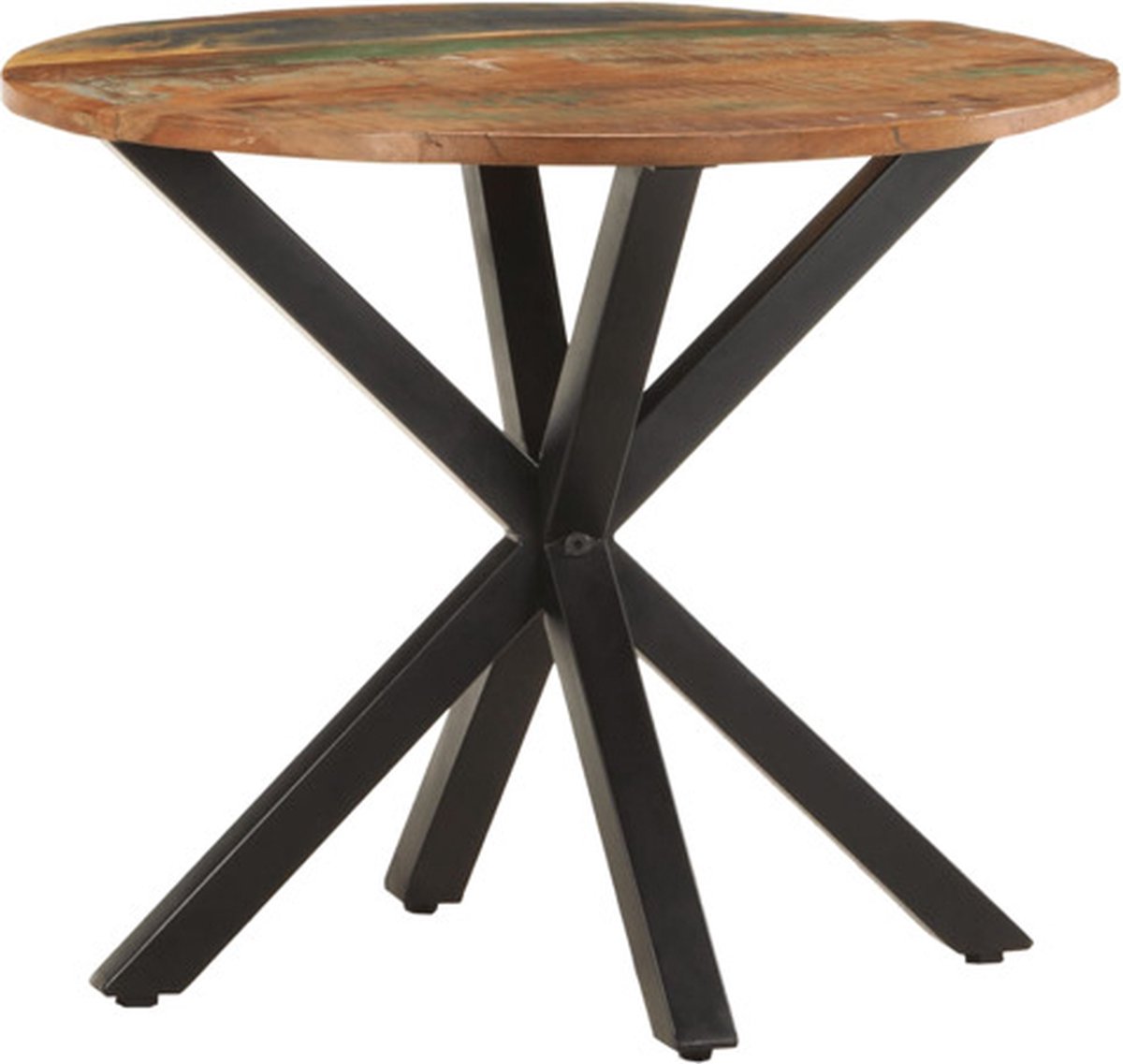 vidaXL Bijzettafel - 68x68x56 - cm - massief - gerecycled - hout Bruin