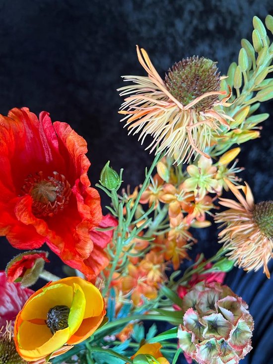 Bouquet de soie - bouquet de champ indiscernable du vrai